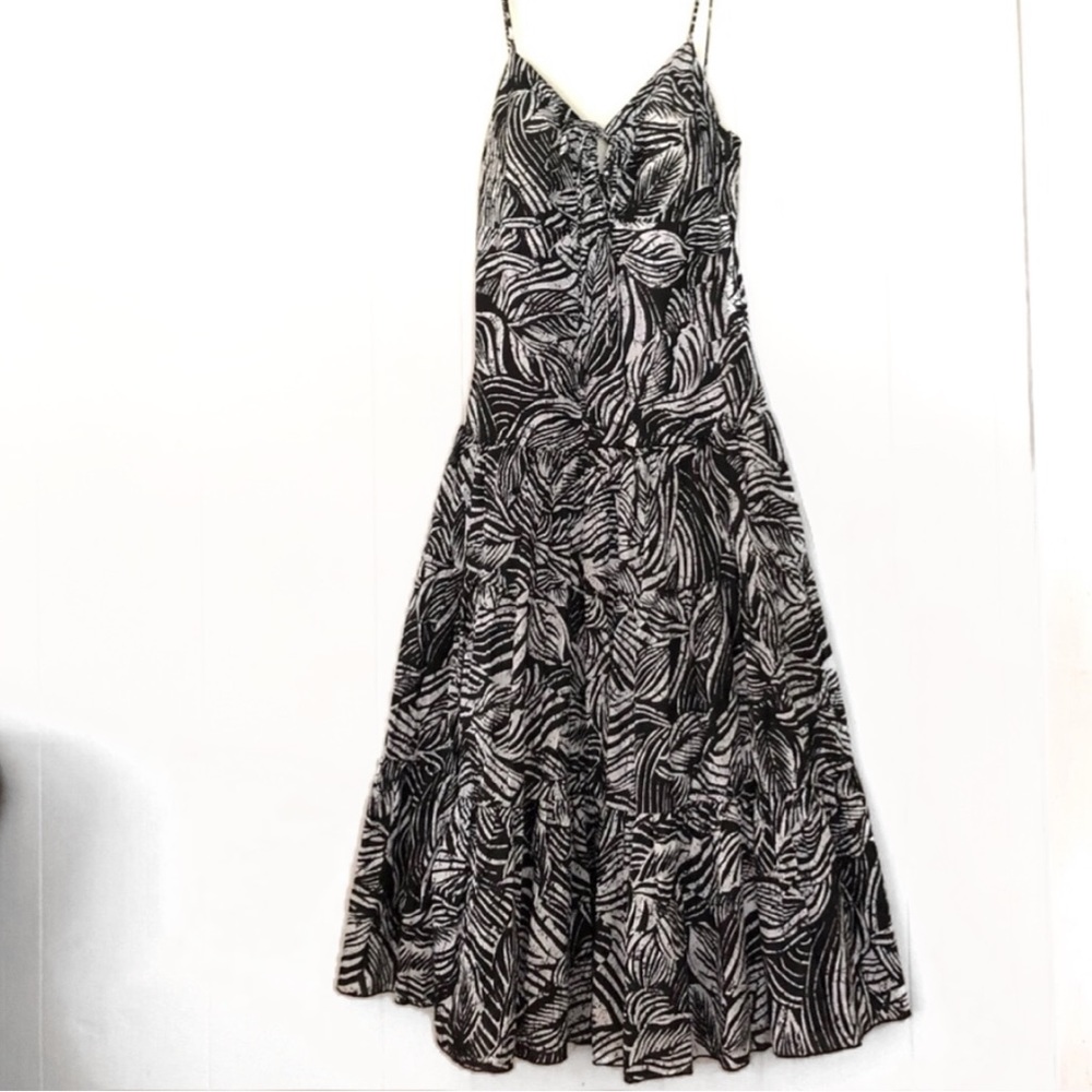 Bohemian Palm Pattern Maxi Dress